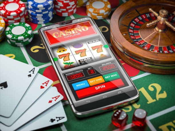 Mobile app interface showing live football and casino games